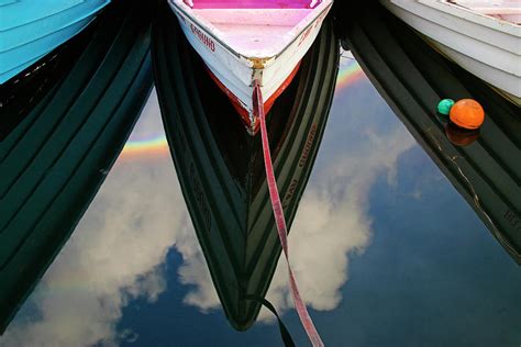 Three Boats And Rainbow St Lucia Photograph By Chester Williams Pixels