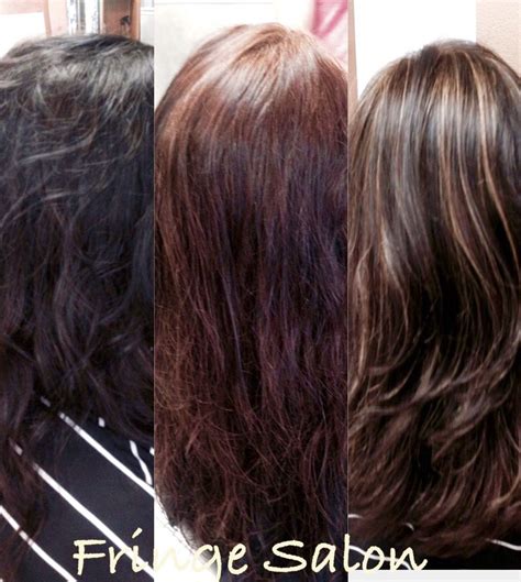 Before And After Transformation Color From Black Box Dye To Beautiful