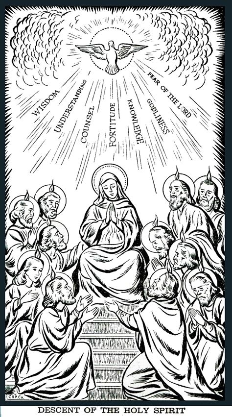 Coloring Pages Pentecost Sunday