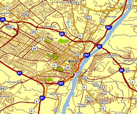 City Map Of Albany