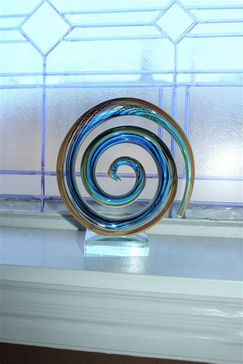 Vintage Murano Glass Spiral Sculpture