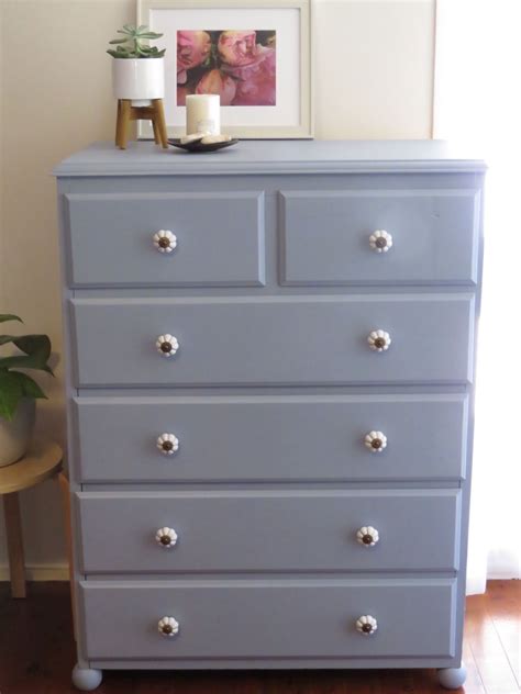 Blue Chest Of Drawers Blue Chests Ombre Dresser Painted Furniture