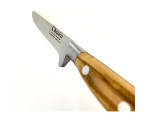 Boning Knife 5 In Carbon Steel Vintage Carbone Olive Wood Handle