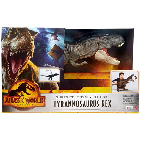 Jurassic World Dominion Super Colossal Tyrannosaurus Rex Dinosaur Figure Smyths Toys Uk