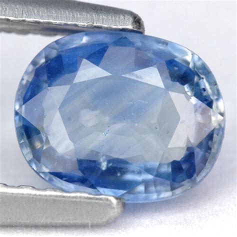1 Ct Top Luster Blue Natural Sapphire Gem With Glc Certify Ebay