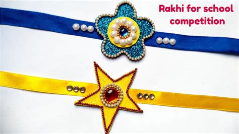 DIY 2 Super Easy Rakhi Making for kids school competition /DIY Rakhi