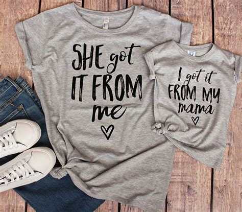 Mother Daughter Shirts Mother Daughter Matching Outfits Mommy And Me