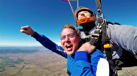 P03a Ben Loving His Freefall 24 July Sara Skydive Ramblers