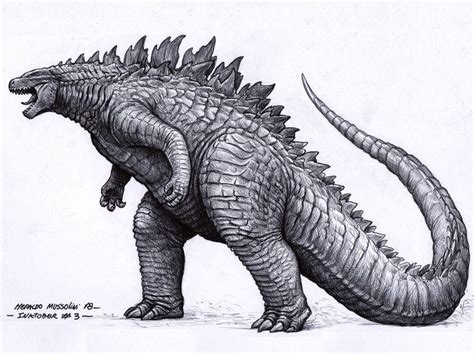 Godzilla Inktober 032018 By