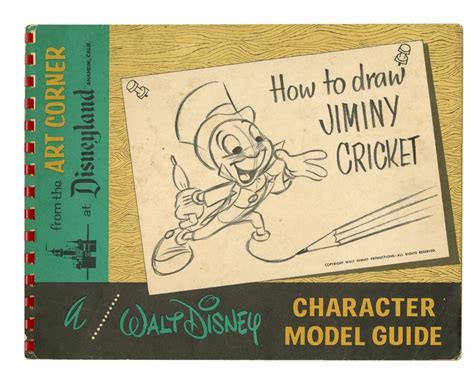 Walt Disney How To Draw Jiminy Cricket Art Corner Book
