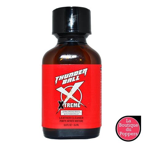 poppers thunder ball extreme strong red pentyl 24ml pas cher sur la