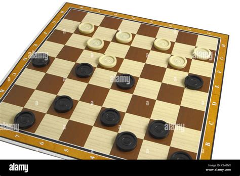 Game Of Checkers Or Draughts Stock Photo Alamy