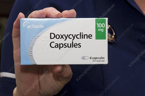 Pack Of Doxycycline Capsules Stock Image C0155934 Science Photo