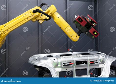Robot Arm With 3d Scanner Automated Scanning Stock Photo Image Of