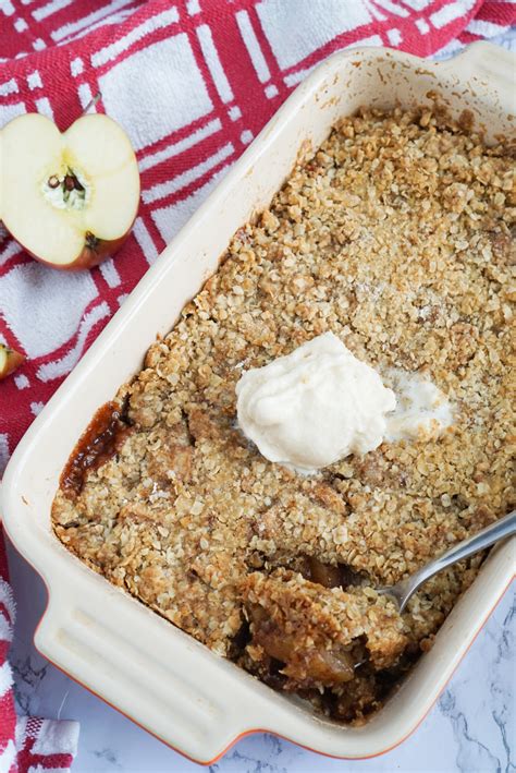 Easy Apple Crisp With Oats Recipe Cooking With Team J