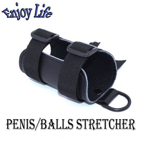 Leather Proextender Penis Extender Hanger Enlarger Balls Stretcher Men