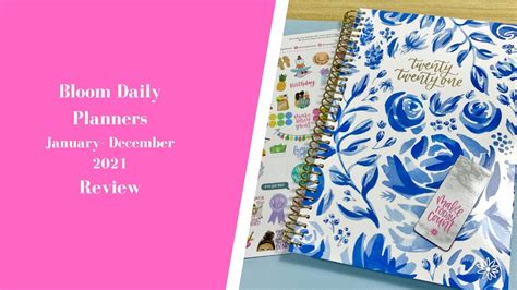 Bloom Daily Planners January December Youtube