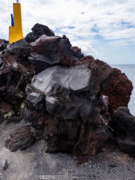 Photo Of Black Lava Rocks In Batu Angus Ternate Maluku Indonesia