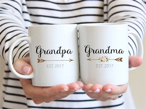 T For Grandparents Mug Set Couples Mug Grandma Mug