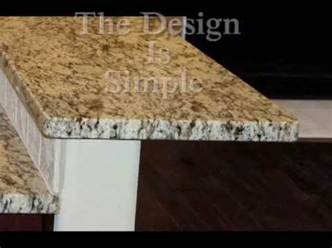 With the right granite, you simply want to highlight the beauty of the stone, which the eased. Flat or Eased Granite Edge - YouTube