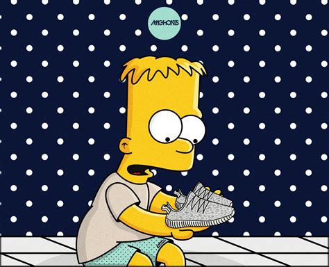 Yeezy Bart Simpson Wallpaper Supreme The Simpsons Characters