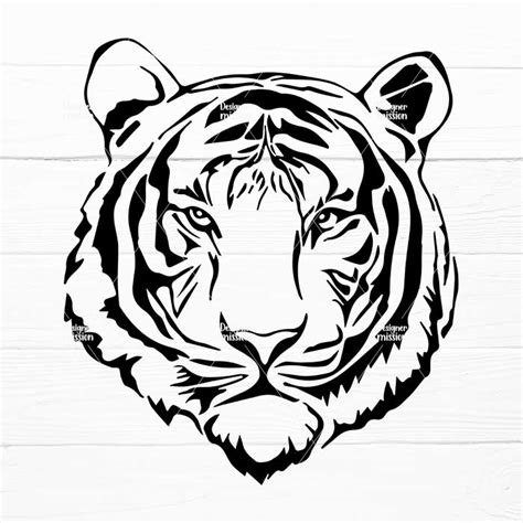 Tiger Head SVG Collection For Crafters Designer Mission