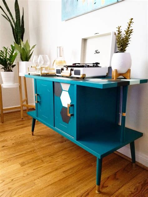 Diy record cabinet makeover, from making nice in the midwest. How to Paint a Record Cabinet Make Over DIY | Record cabinet, Funky furniture, Cabinet making