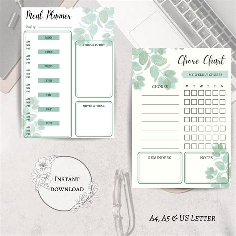 Daily Weekly Monthly Planner Printable Planners Set To Do Etsy