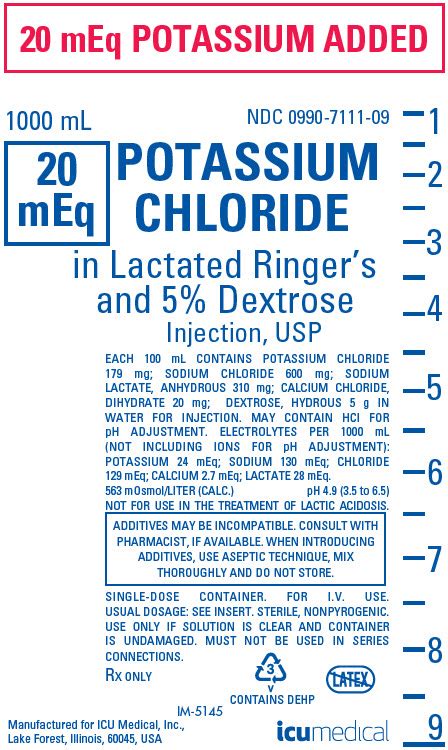 Potassium Chloride In Lactated Ringers And Dextrose Potassium Chloride