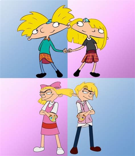 Pin By Black Moon 🌙🌙 On Fan Art Arnold And Helga Hey Arnold Old