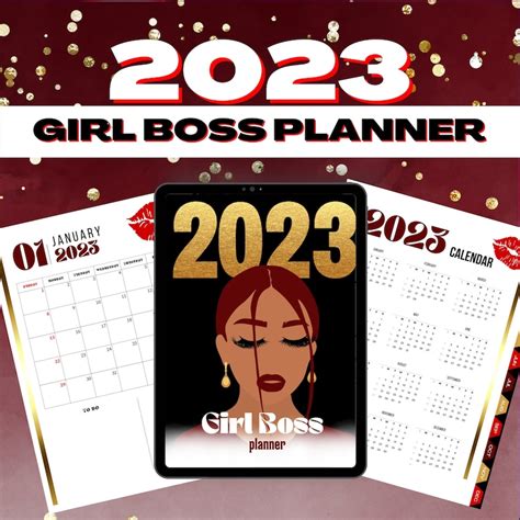 Girl Boss Planner Boss Babe Planner Lady Boss Planner Etsy