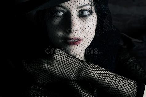 Screaming Gothic Woman Stock Image Image Of Beauty Facial 7544269