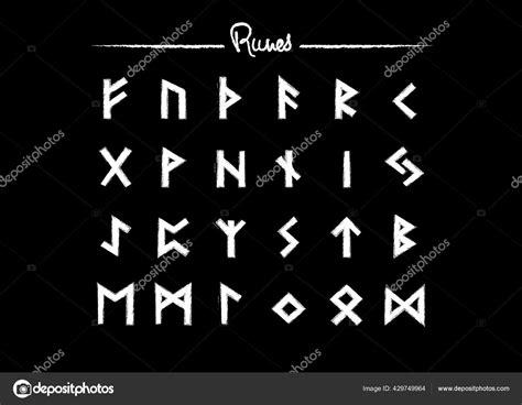 Wikinger Runen Holunder Futhark Alphabet Retro Nordische Skandinavische