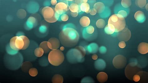 Beautiful Teal And Gold Blurred Bokeh Motion Free Animation