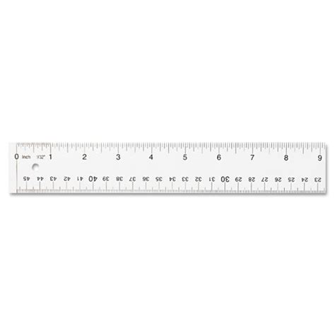 Clear Flexible Acrylic Ruler Standardmetric 12 Long Clear
