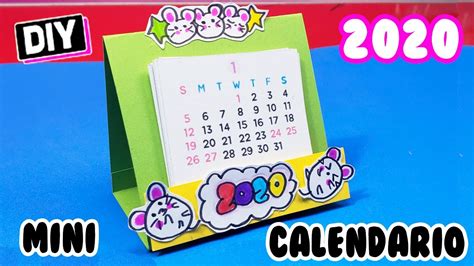 😍 Diy Mini Calendario 2020 Facil Y Sencillo 😍 Mini Calendar Youtube