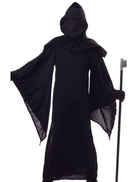 Boys Black Death Horror Costume Robe Kids Halloween Costumes