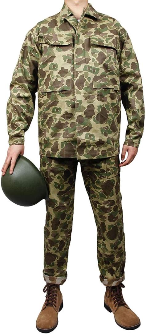 Zwjpw Ww2 Us Marine Corps Army Pacific Camouflage Jacket And Trousers