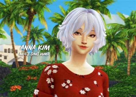 Anna Kim Sims Dump Megukiru Sims Sims 4 Characters Sims Mods