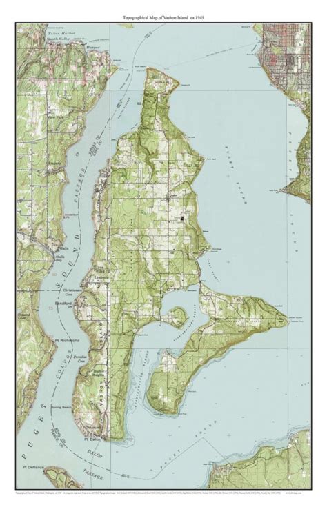 Map Of Puget Sound From 1867 Washington In 2019