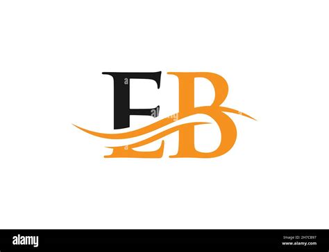 Eb Linked Logo For Business And Company Identity Creative Letter Eb Logo Vector Stock Vector