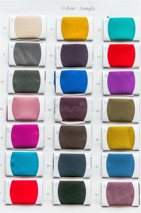 Fabric Color Samples Palette Stock Image Image Of Design Colour