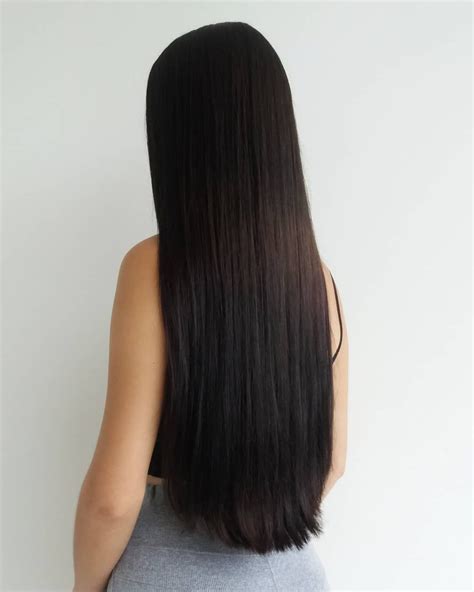 42 Top Images Black Long Straight Hair Back View Of Woman With