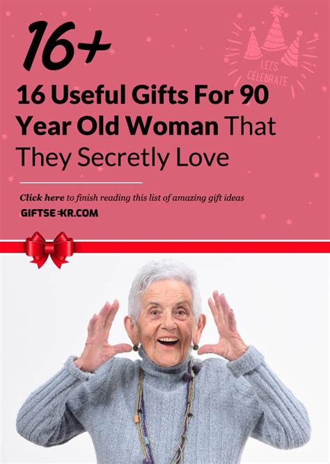 Jul 20, 2021 · gifts for older women can take a different twist if they're on the younger side of older, or recently retired, but don't worry, we've got lots of awesome gift ideas for them all. 16 Useful Gifts For 90 Year Old Woman That They Secretly ...