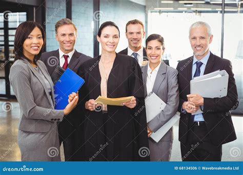 Lawyer Standing Together With Businesspeople Stock Photo Image Of