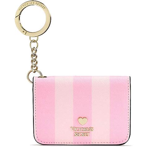Buy Victorias Secret Foldover Card Case Iconic Pink Stripe Online