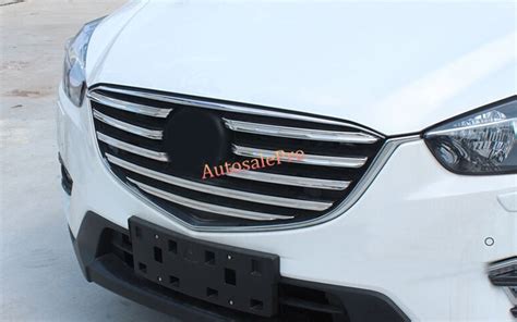 For Mazda Cx 5 Cx5 2015 2016 Abs Chrome Front Center Grille Grill