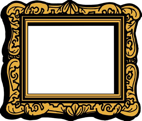 Picture Frame Free Stock Photo Illustration Of A Blank
