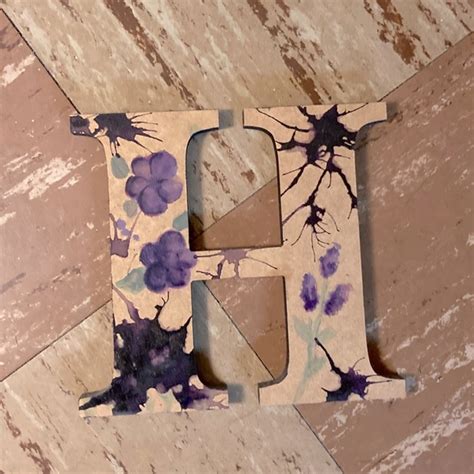 Accents Hand Painted Wooden Letter H Decoration Poshmark