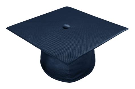 Shiny Navy Blue Bachelors Graduation Cap College And University